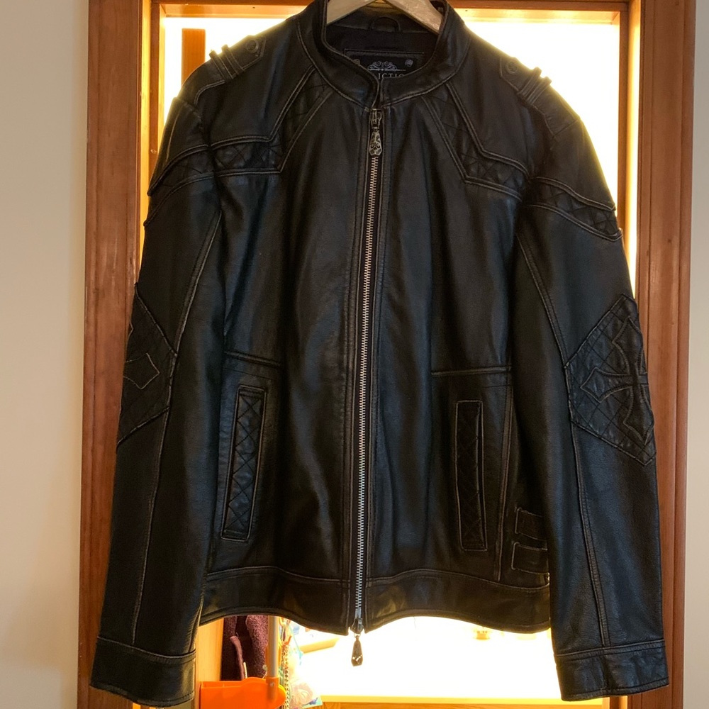 Affliction Black Premium Leather Jacket